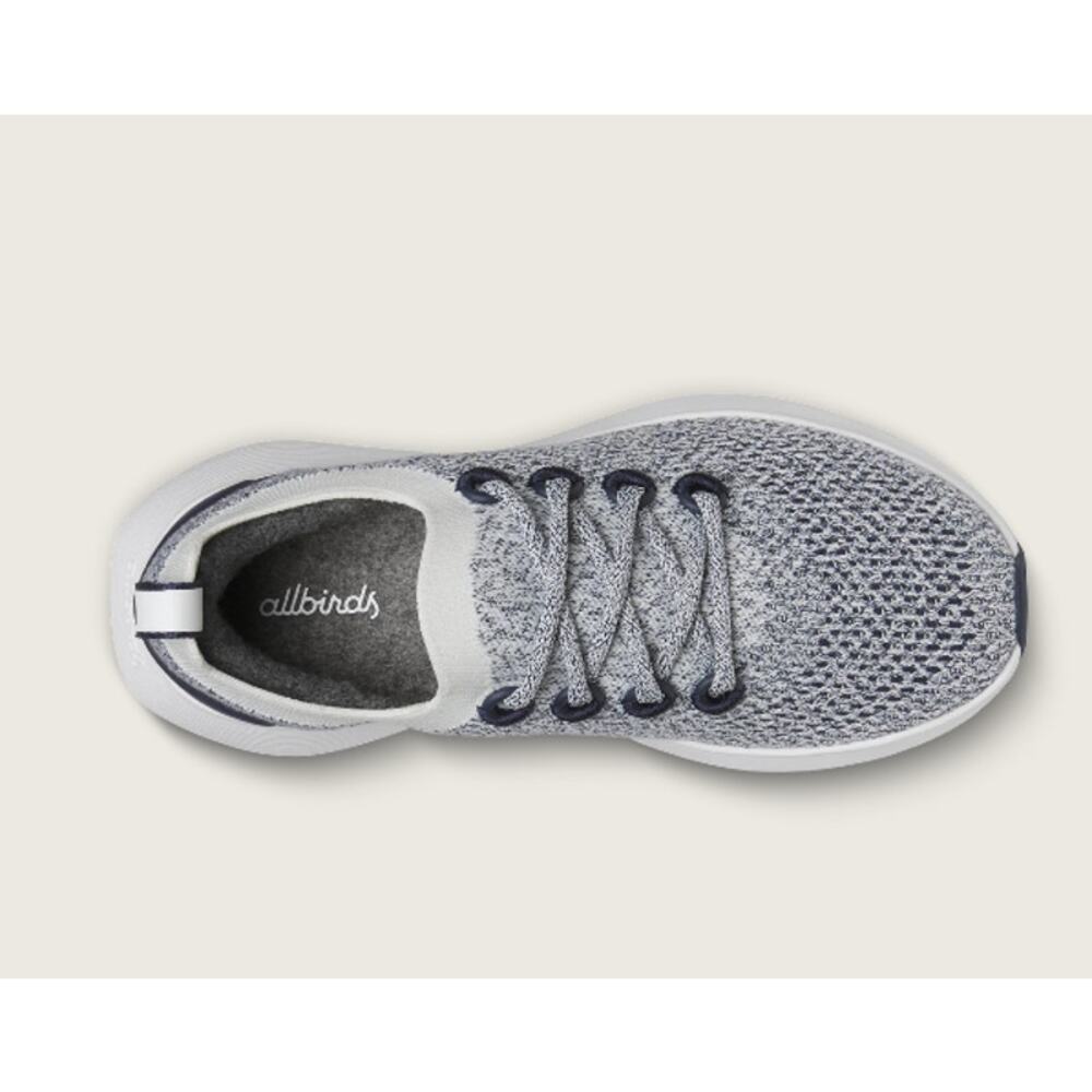 Allbirds Women's Tree Dasher 2 sneakers Blizzard White Blue size 7